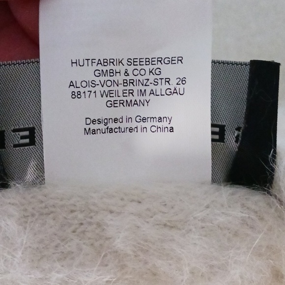 Seeberger Cream Colored Rabbit Hair Bucket Hat main image 16